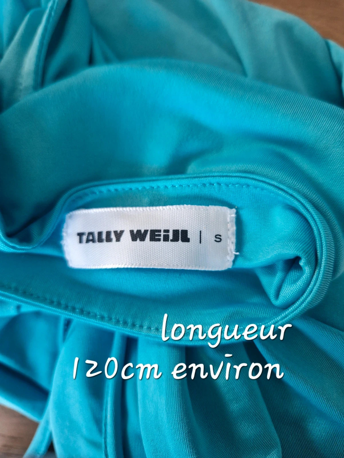 Lang turquoise jurkje - S - Tally Weijl – photo 4
